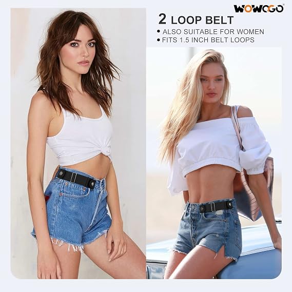 TactiLoop™ No-Buckle Stretch Belt – Adjustable Comfort Fit for Men & Women