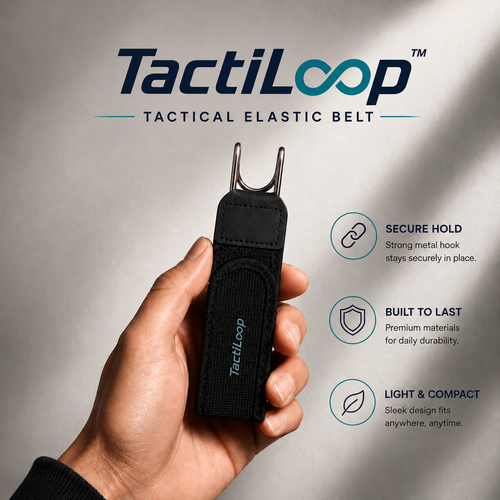 TactiLoop™ No-Buckle Stretch Belt – Adjustable Comfort Fit for Men & Women